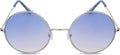 UV Protection Round Sunglasses (55 Blue)